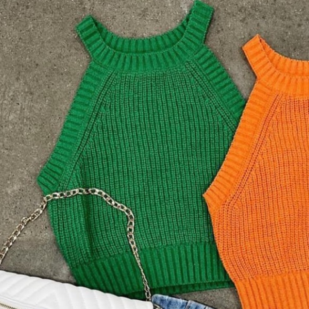 Green tank top